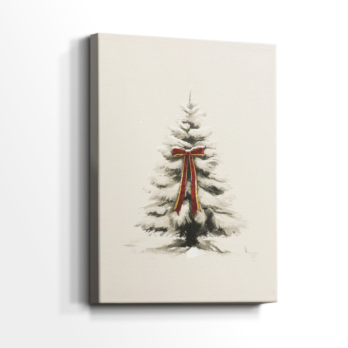 Frostlit Sleigh Chapel - Canvas Art Print