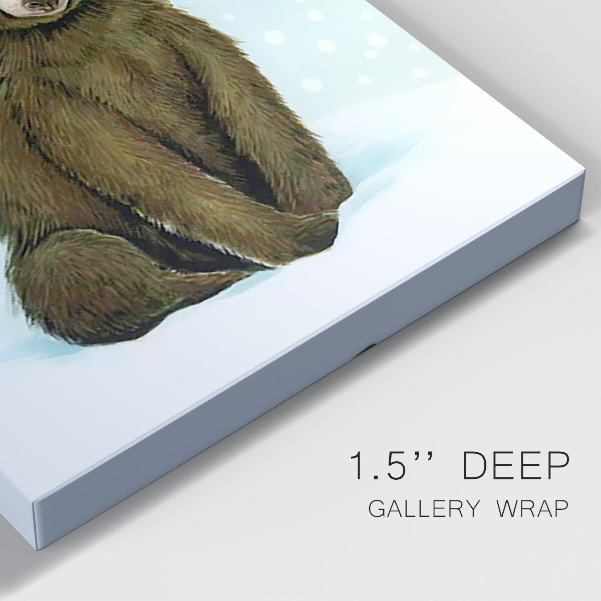 Winter Woodland Creatures with Cardinals I Premium Gallery Wrapped Canvas - Ready to Hang