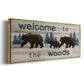 Bears Welcome - Floater Framed Canvas Print