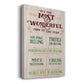 Most Wonderful - Gallery Wrapped Canvas