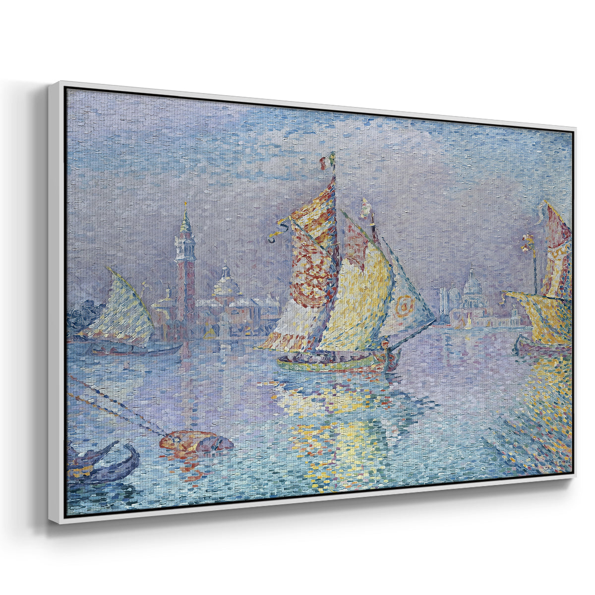Venice, the Yellow Sail, 1904 - Floater Framed Canvas Print
