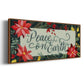 Bright Christmas Night Collection D - Floater Framed Canvas Print