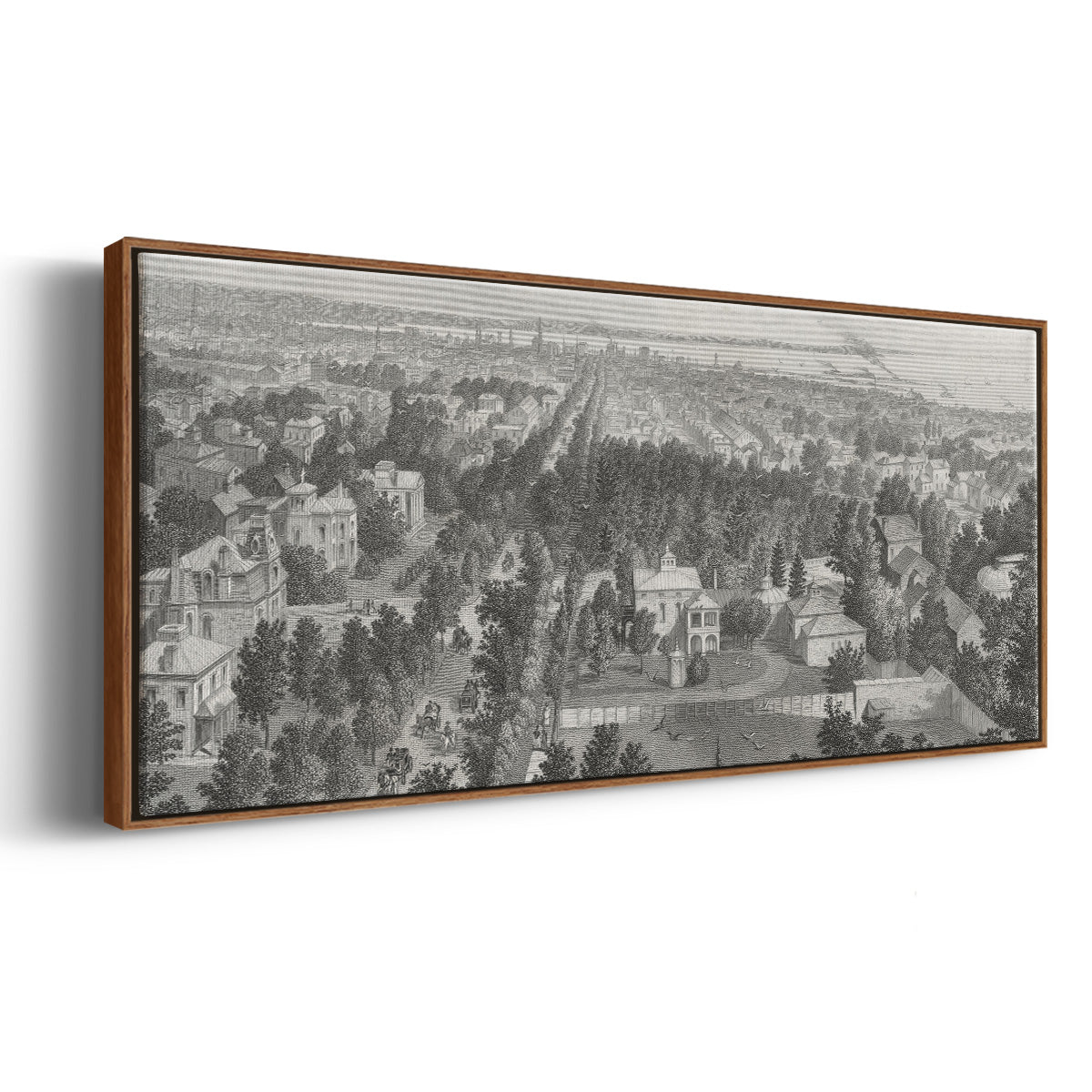 City of Buffalo - Floater Framed Canvas Print
