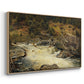 Waterfall in Hallingdal, 1848 - Floater Framed Canvas Print