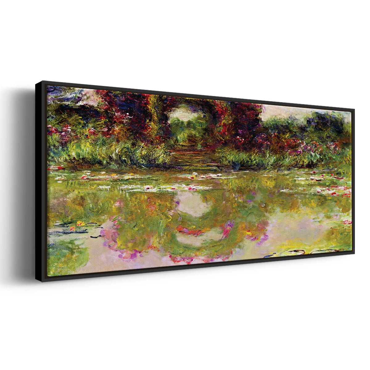 Rose Arches at Giverny, 1913 - Floater Framed Canvas Print
