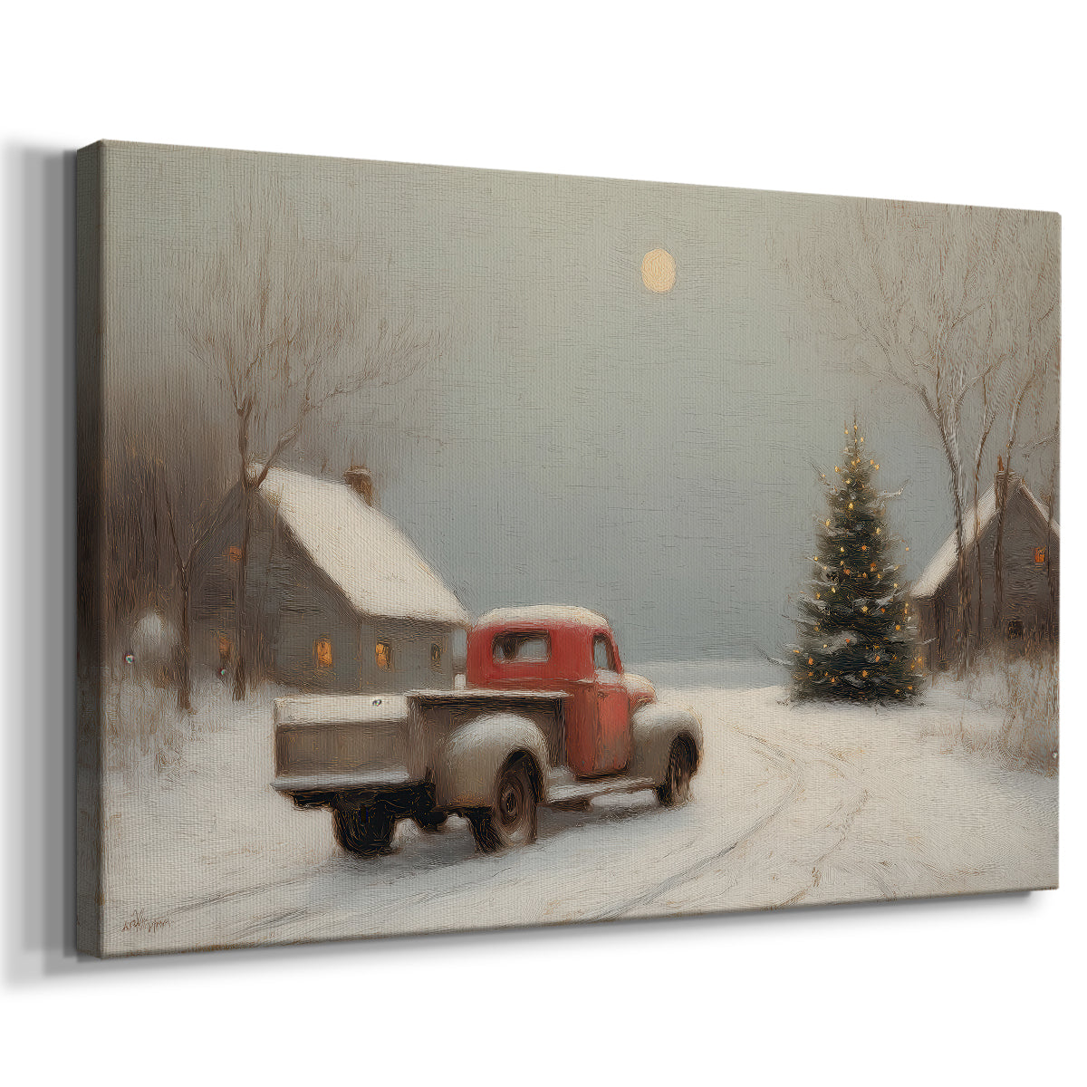 Tinsel-Gold Pines Blessing - Canvas Art Print