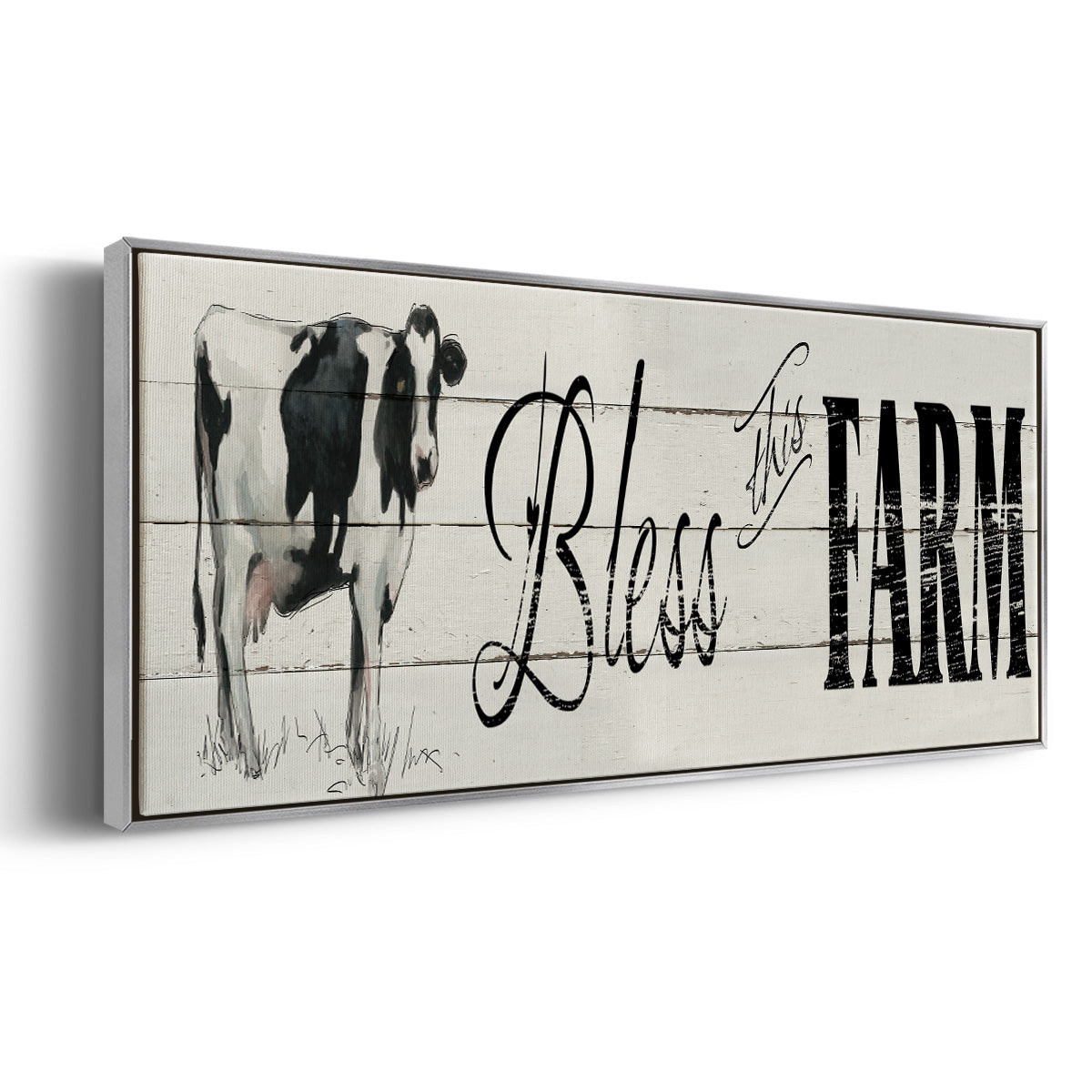 Bless This Farm - Floater Framed Canvas Print