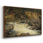 Waterfall in Hallingdal, 1848 - Floater Framed Canvas Print