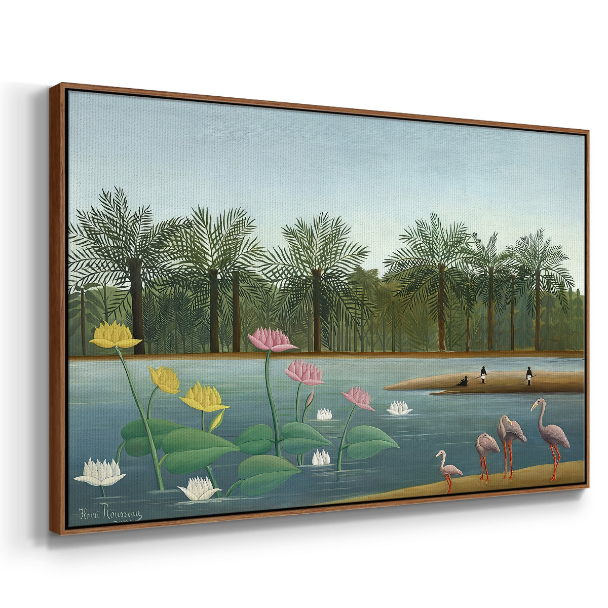 The Flamingoes (Les Flamants), 1907 - Floater Framed Canvas Print