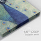 Blue Peacock I Premium Gallery Wrapped Canvas - Ready to Hang