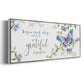 Begin Each Day - Floater Framed Canvas Print