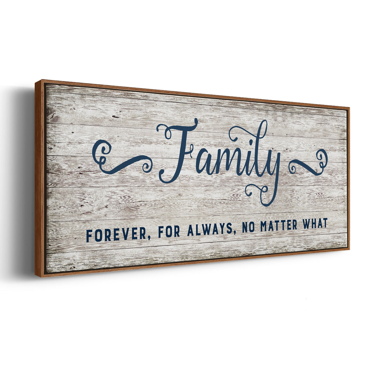 Family Forever - Floater Framed Canvas Print