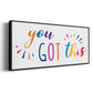 Rainbow Got This - Floater Framed Canvas Print
