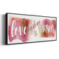 Love is the Answer - Floater Framed Canvas Print