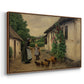 Visit to Grandmother, 1914 - Floater Framed Canvas Print