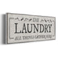 Laundry Gathers - Floater Framed Canvas Print
