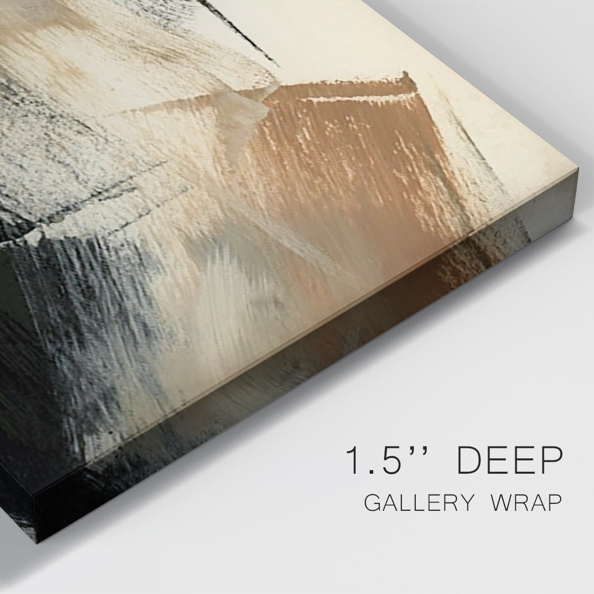 Baked Paintstrokes V Premium Gallery Wrapped Canvas - Ready to Hang