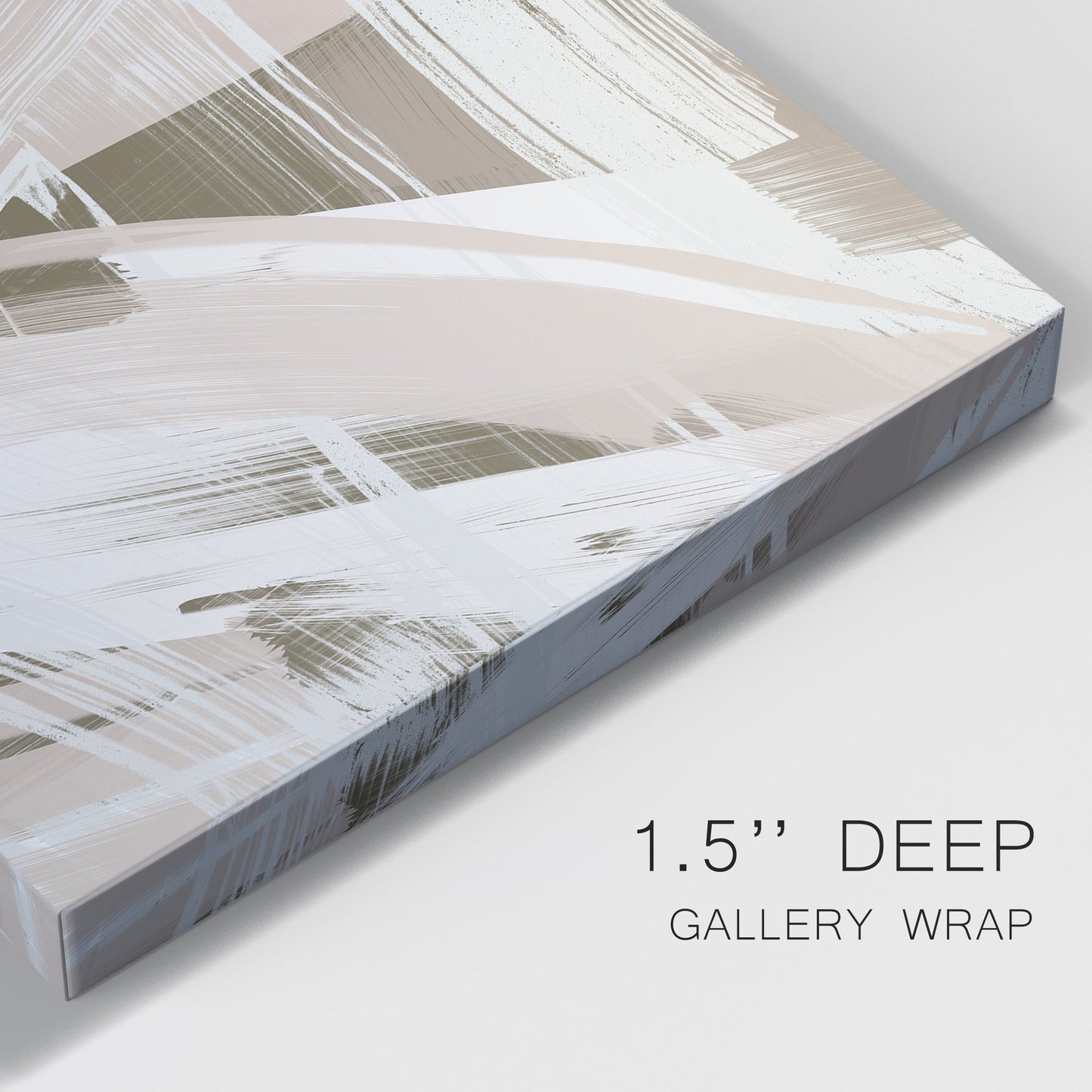 Earthtone Swipe II Premium Gallery Wrapped Canvas - Ready to Hang