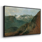 The Dachstein from the Plassen near Hallstatt, 1827 - Floater Framed Canvas Print