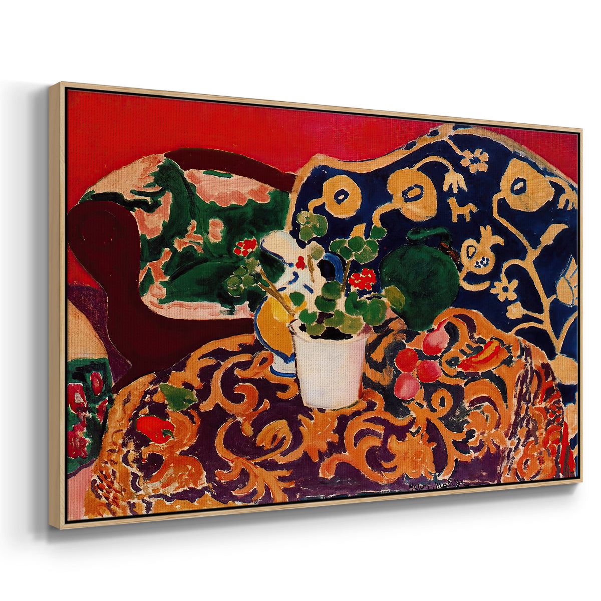 Spanish Still Life, c. 1910 - Floater Framed Canvas Print