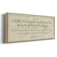 Manuscript Sampler V - Floater Framed Canvas Print