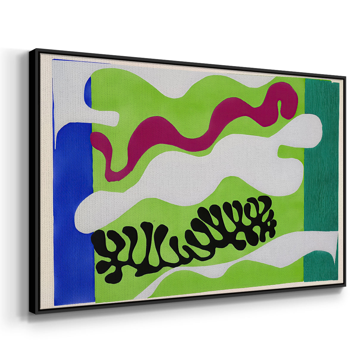 The Lagoon (Le lagon), from Jazz, 1947 - Floater Framed Canvas Print