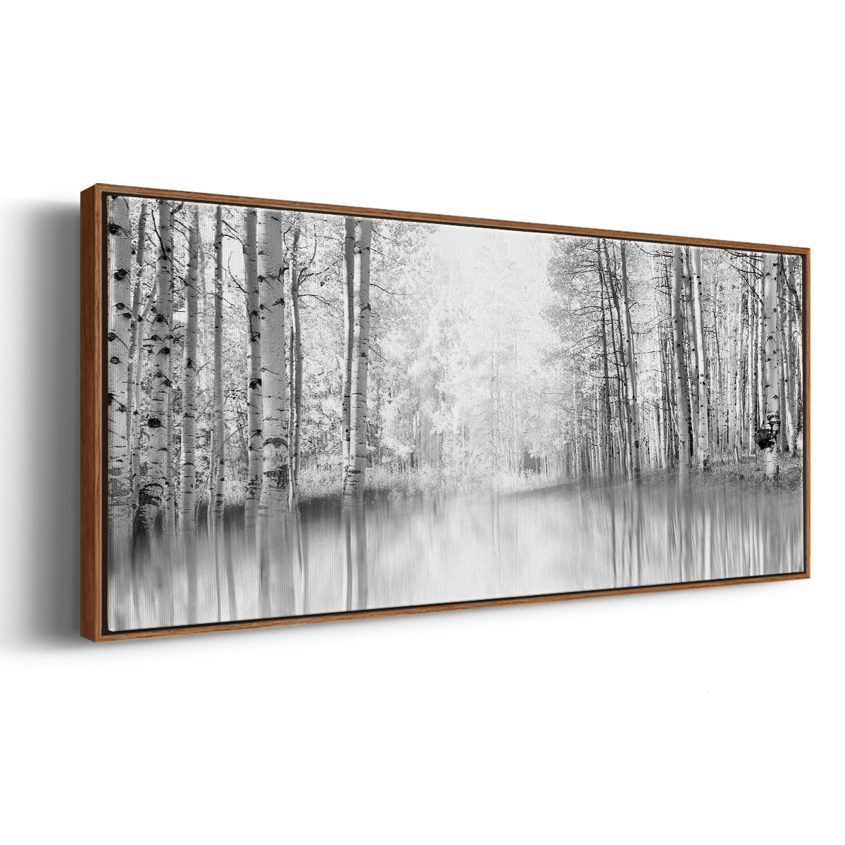 Aspen Reflection - Floater Framed Canvas Print