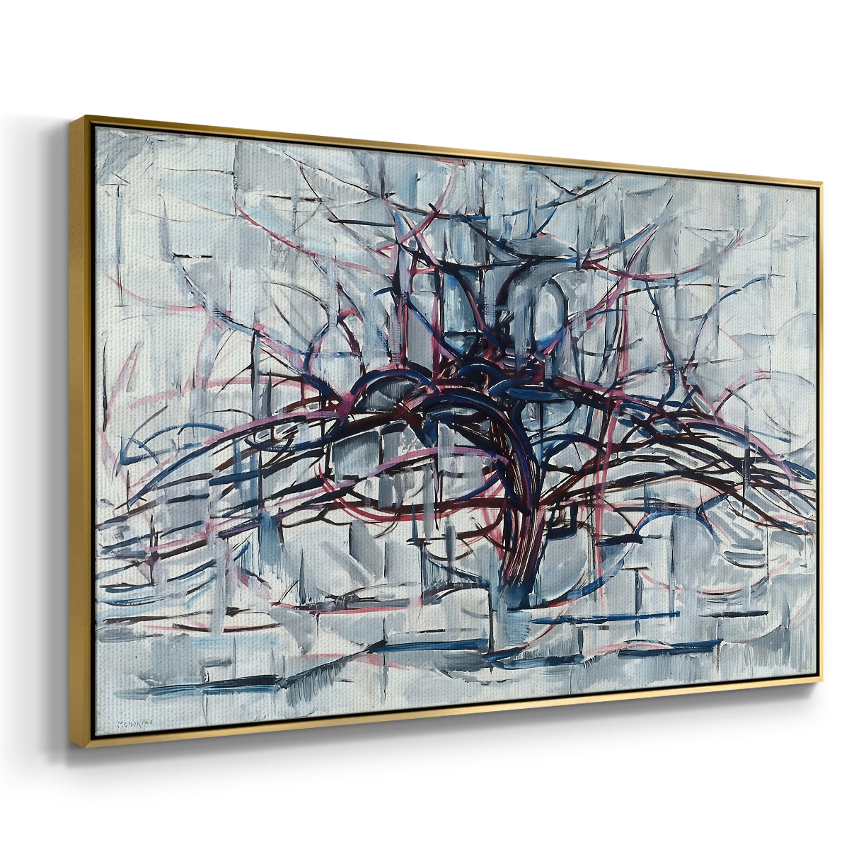 Horizontal Tree, 1912 - Floater Framed Canvas Print