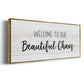 Beautiful Chaos - Floater Framed Canvas Print