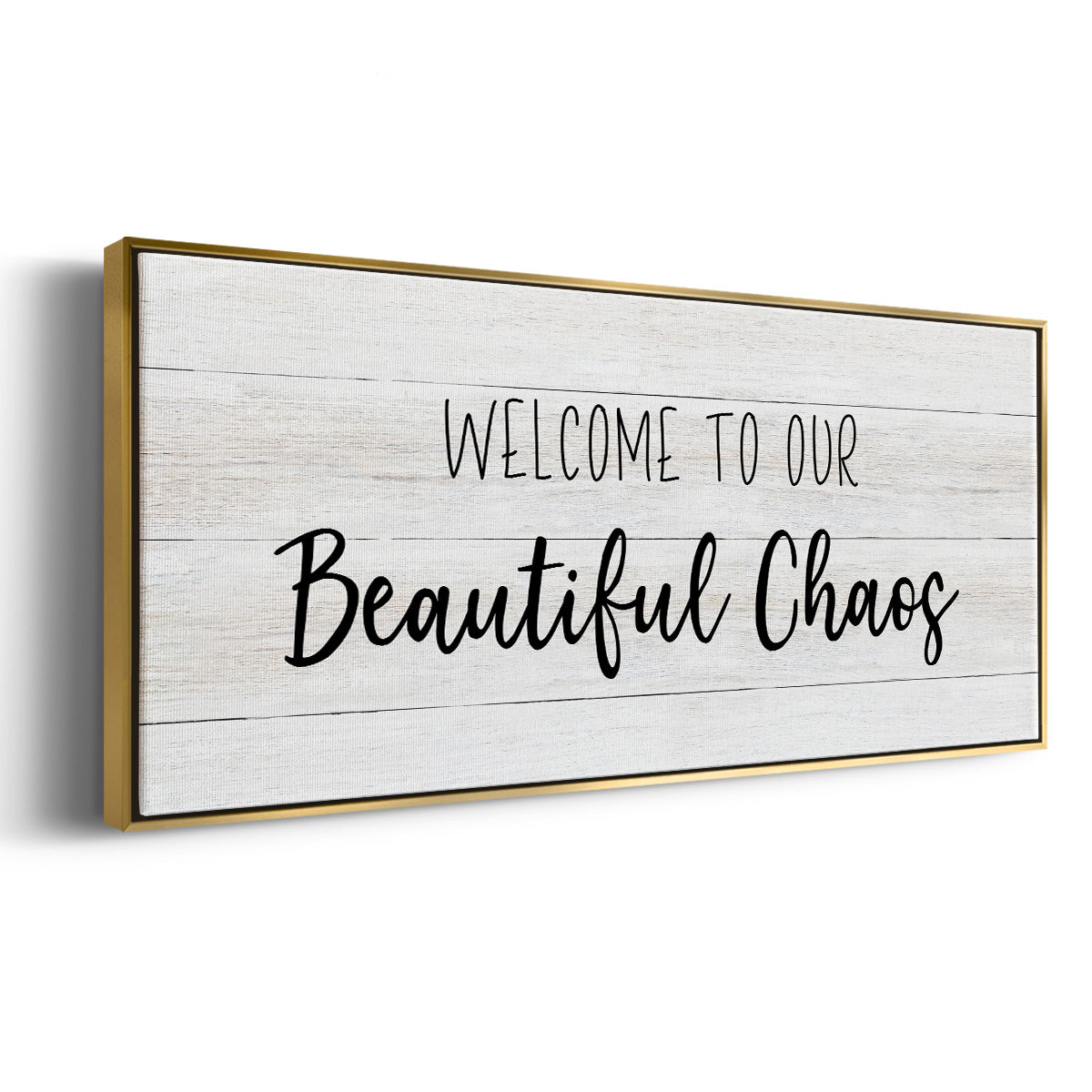 Beautiful Chaos - Floater Framed Canvas Print