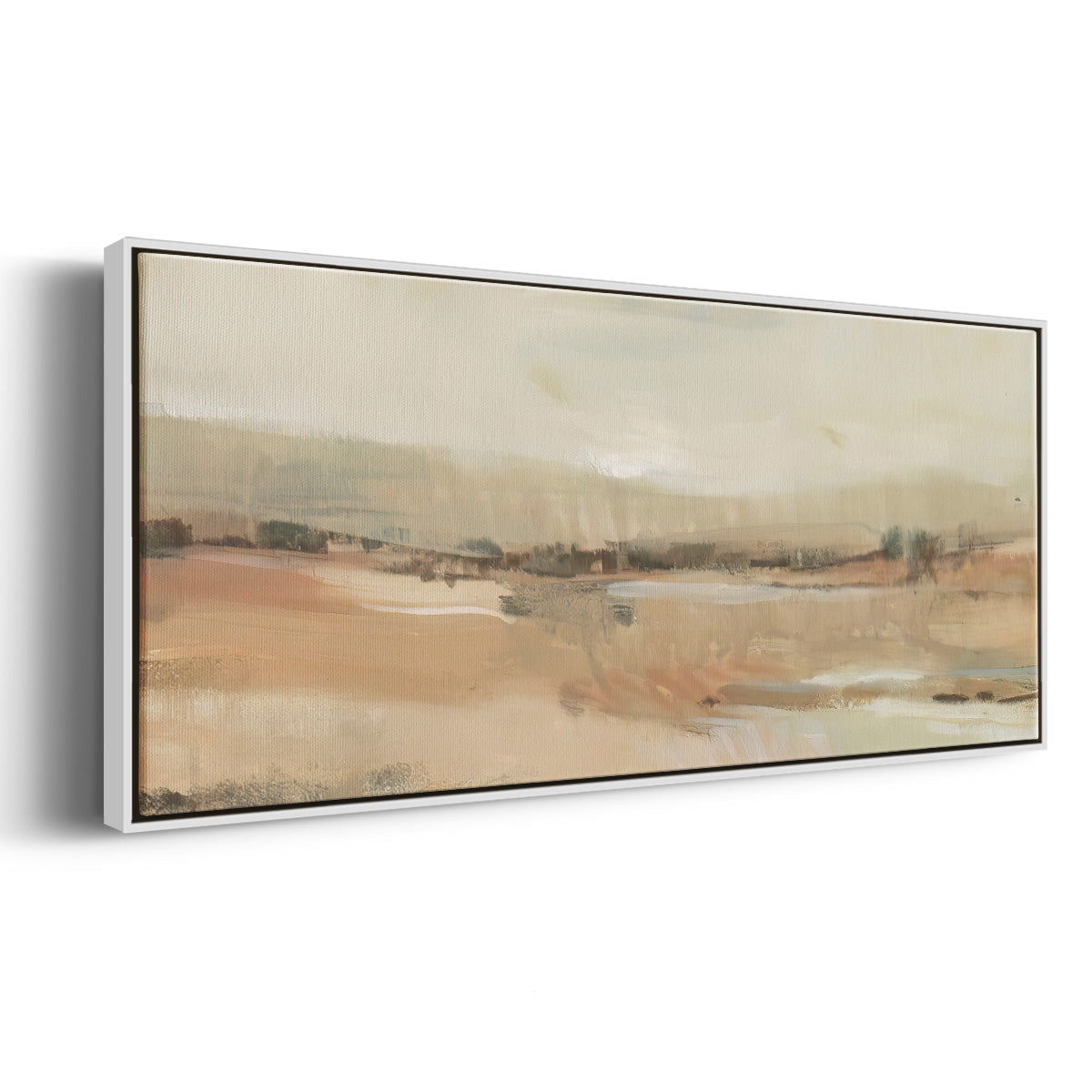 Earth Tone Landscape I - Floater Framed Canvas Print