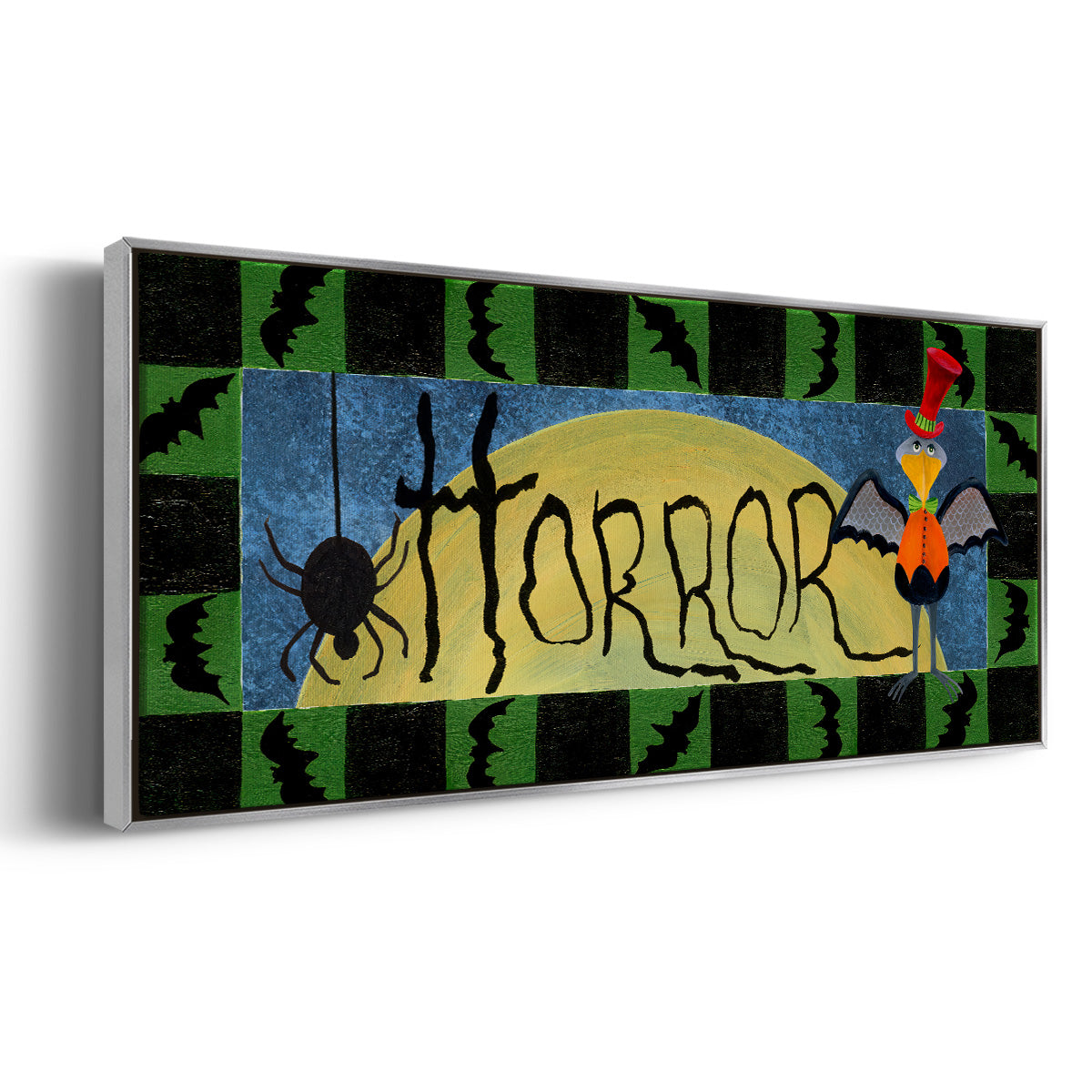 Halloween Trick or Treaters Collection D - Floater Framed Canvas Print