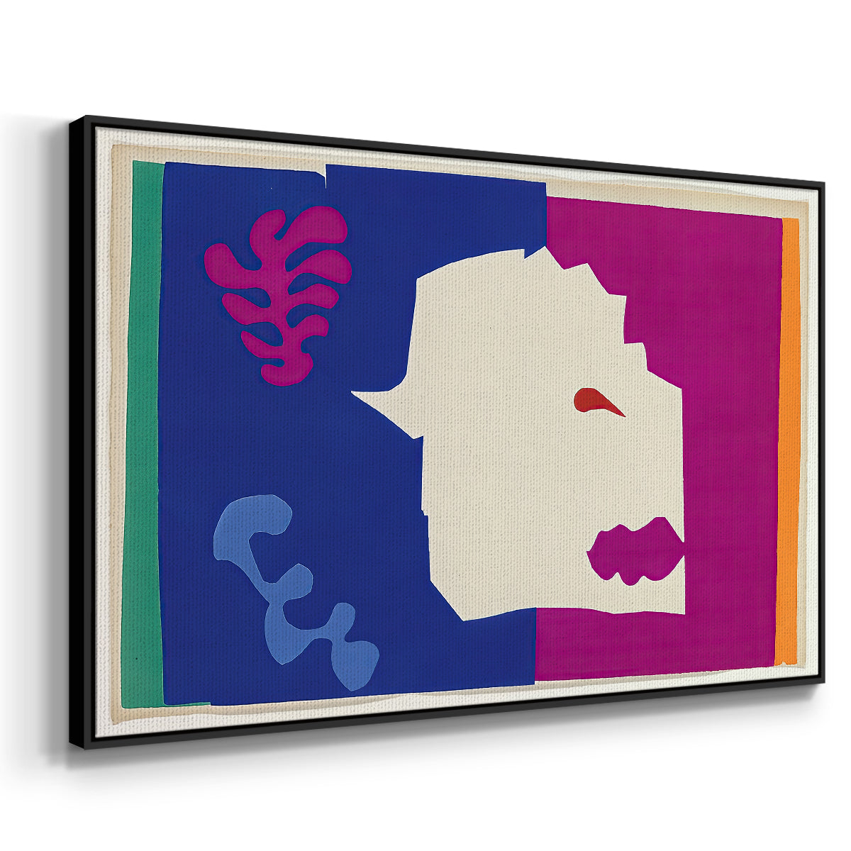 The Wolf (Le loup), from Jazz, 1947 - Floater Framed Canvas Print