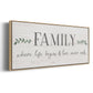 Love Never Ends - Floater Framed Canvas Print