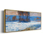 The Seine at Bennecourt in Winter, 1893 - Floater Framed Canvas Print