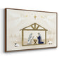 Away in a Manger Collection A - Framed Gallery Wrapped Canvas in Floating Frame