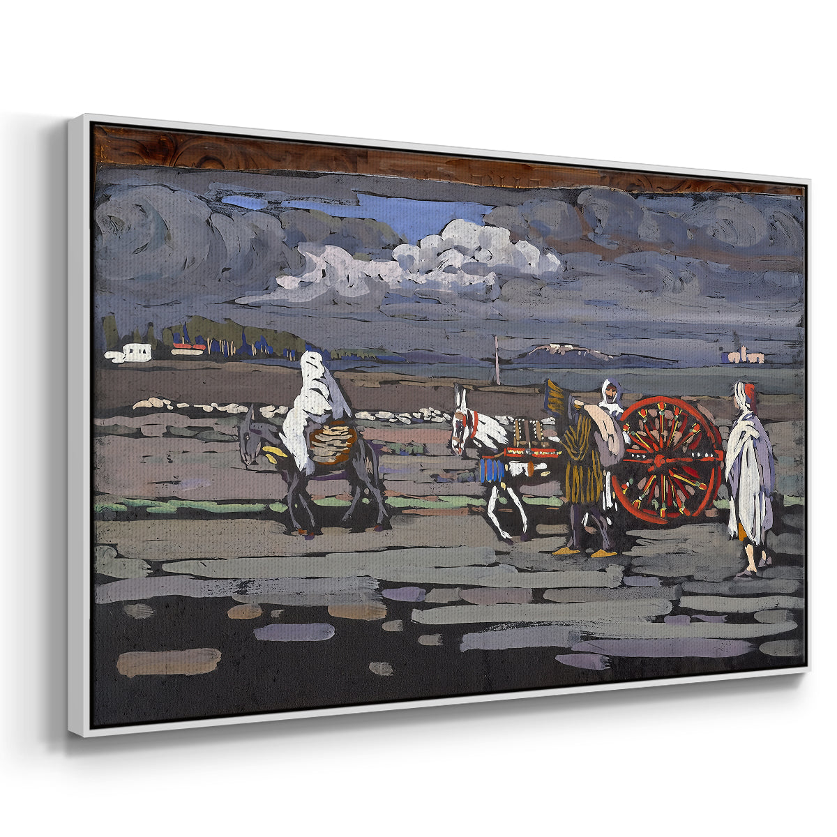 Country Road (Landstrasse), 1905 - Floater Framed Canvas Print