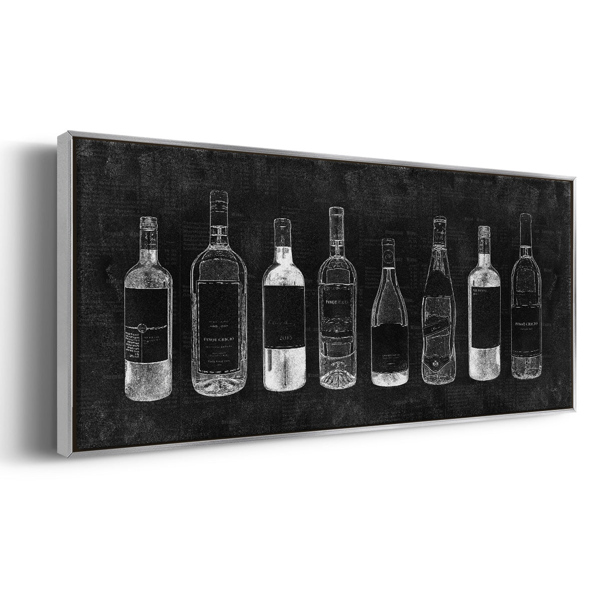 Wine Cellar - Floater Framed Canvas Print