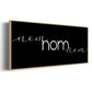 Nom Nom Nom - Floater Framed Canvas Print