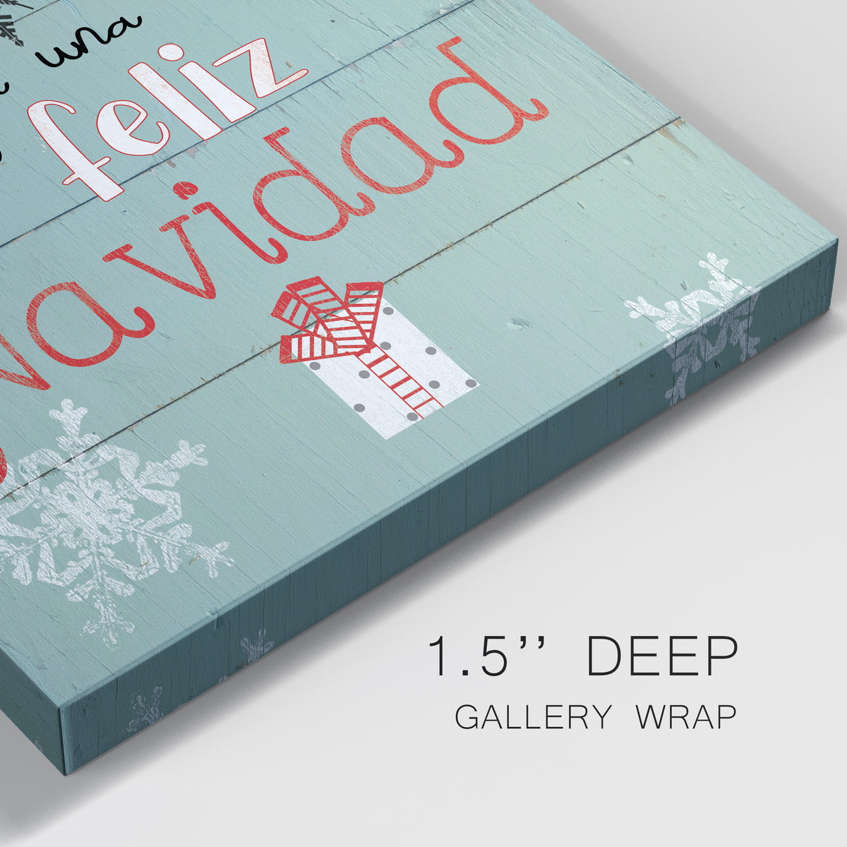 Feliz Navidad-Premium Gallery Wrapped Canvas - Ready to Hang