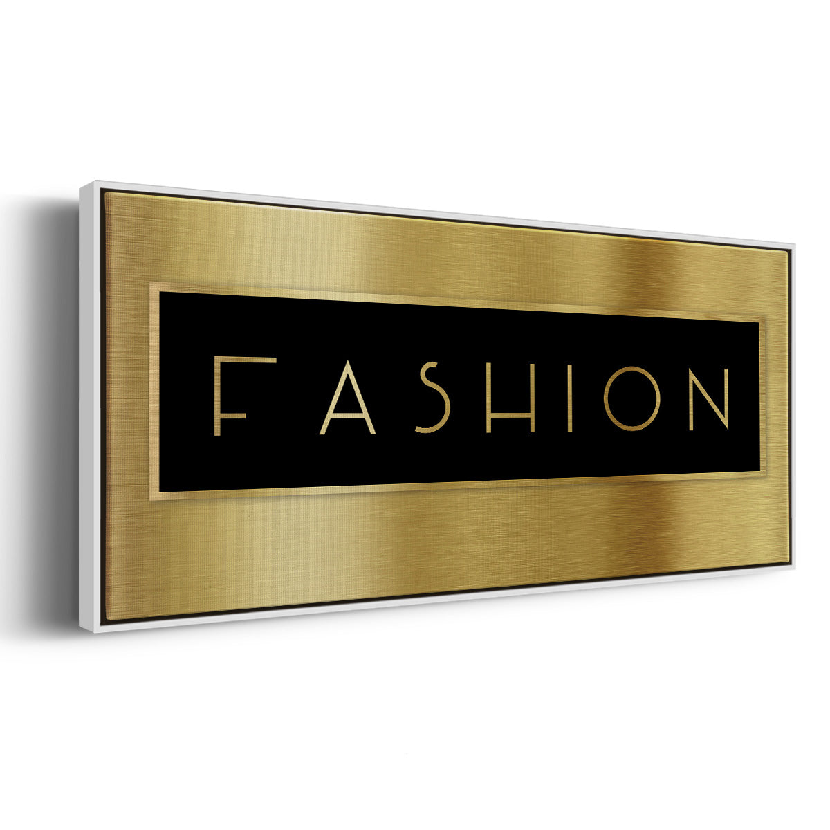 Gold Fashion - Floater Framed Canvas Print