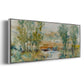 Trees on the Creek II - Floater Framed Canvas Print