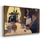 The Dining Room (Breakfast), 1886-1887 - Floater Framed Canvas Print
