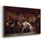 Funeral Feast, 1854 - Floater Framed Canvas Print