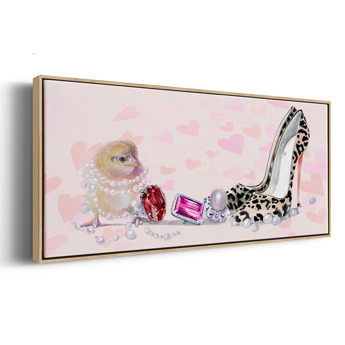 Cute Couture Collection D - Floater Framed Canvas Print