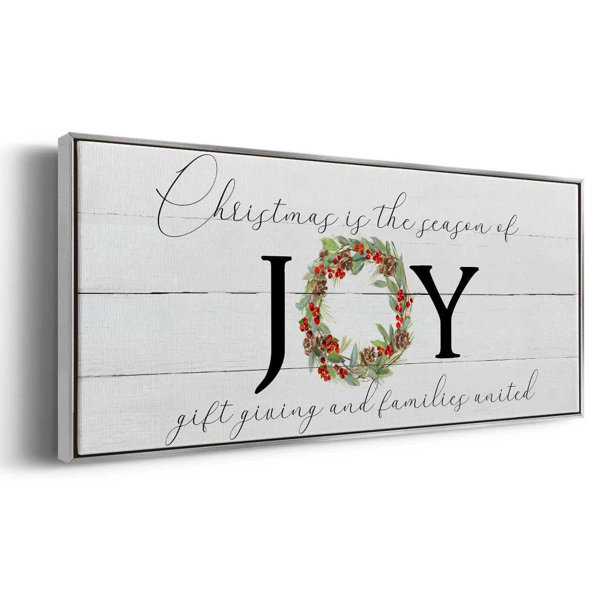 Season of Joy - Floater Framed Canvas Print