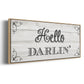 Hello Darlin' - Floater Framed Canvas Print