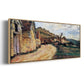 The Road in Giverny, 1885 - Floater Framed Canvas Print