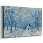 Icy Manger at Twilight - Canvas Art Print