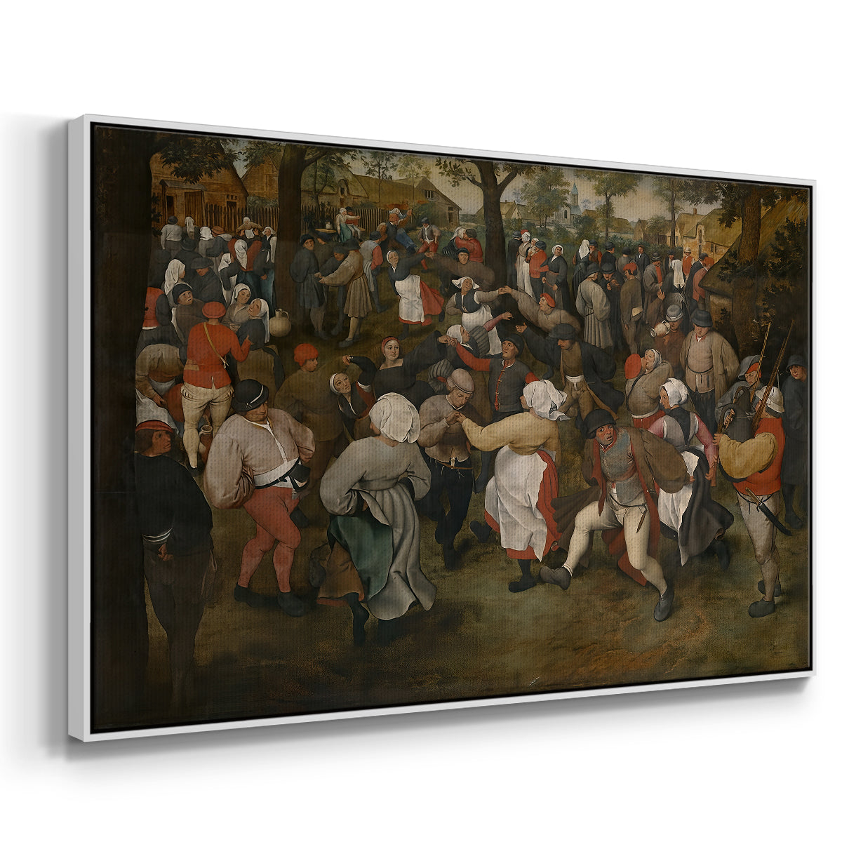 The Wedding Dance, c. 1566 - Floater Framed Canvas Print